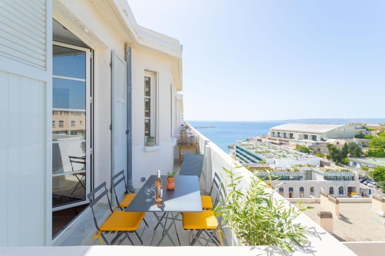 Maisonmars - Catalans Sur Mer - Appartement 1 Chambre - 4 Pers - Terrasse Vue Mer Clim Marsilya Dış mekan fotoğraf